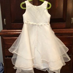 Jayne Copeland Girls white fancy dress wore 1x!!